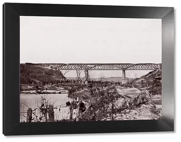 Potomac Creek Railroad Bridge, A. C. & F. Railroad, 1861-65. Creator: Unknown