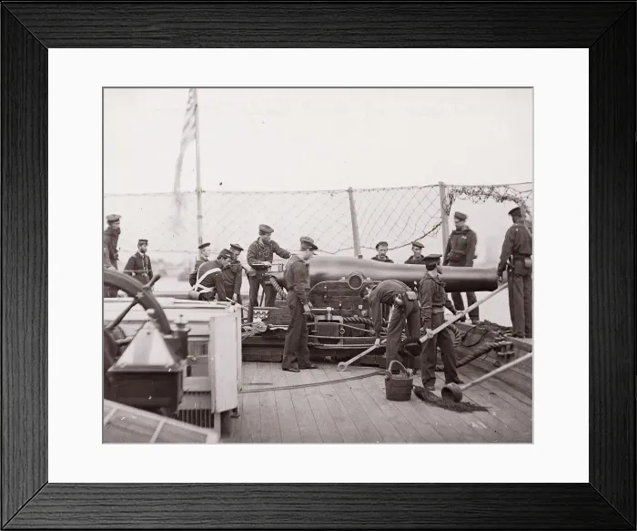 Framed Print : Mendota, 100 lb. Parrott Gun, 1861-65. Creator: Unknown Framed Print : Mendota, 100 lb. Parrott Gun, 1861-65. Creator: Unknown