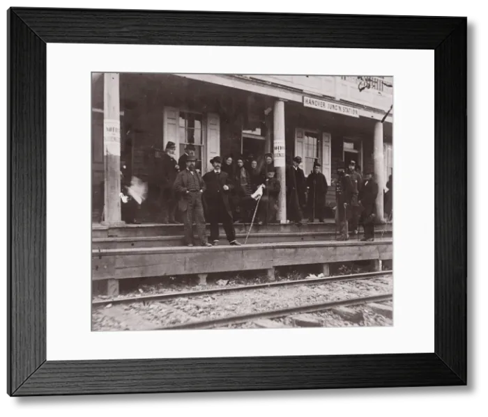 Framed Print : Hanover Junction Station, Pennsylvania, 1861-65. Creator: Unknown Framed Print : Hanover Junction Station, Pennsylvania, 1861-65. Creator: Unknown