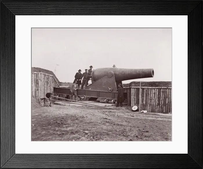 Framed Print : Battery Rodgers, Potomac River near Washington, 1861-65. Creator: Unknown Framed Print : Battery Rodgers, Potomac River near Washington, 1861-65. Creator: Unknown