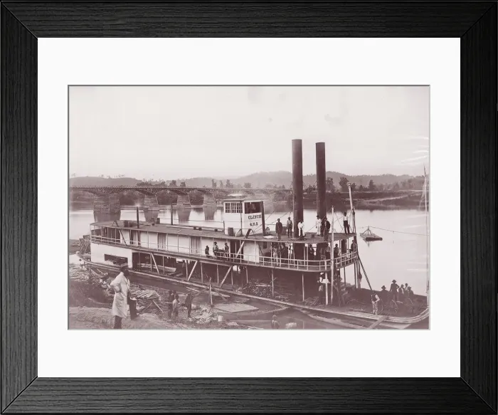 Framed Print : Transports, Tennessee River at Chattanooga, ca. 1864. Creator: Unknown Framed Print : Transports, Tennessee River at Chattanooga, ca. 1864. Creator: Unknown
