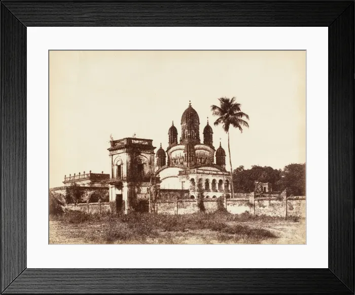 Framed Print : Temple at Allipore, 1850s. Creator: Captain R. B. Hill Framed Print : Temple at Allipore, 1850s. Creator: Captain R. B. Hill