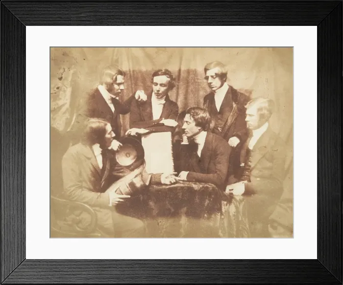 Framed Print : Prof. Fraser, Rev. Welsh, Rev. Hamilton, and Three Other Men, 1843-47 Framed Print : Prof. Fraser, Rev. Welsh, Rev. Hamilton, and Three Other Men, 1843-47