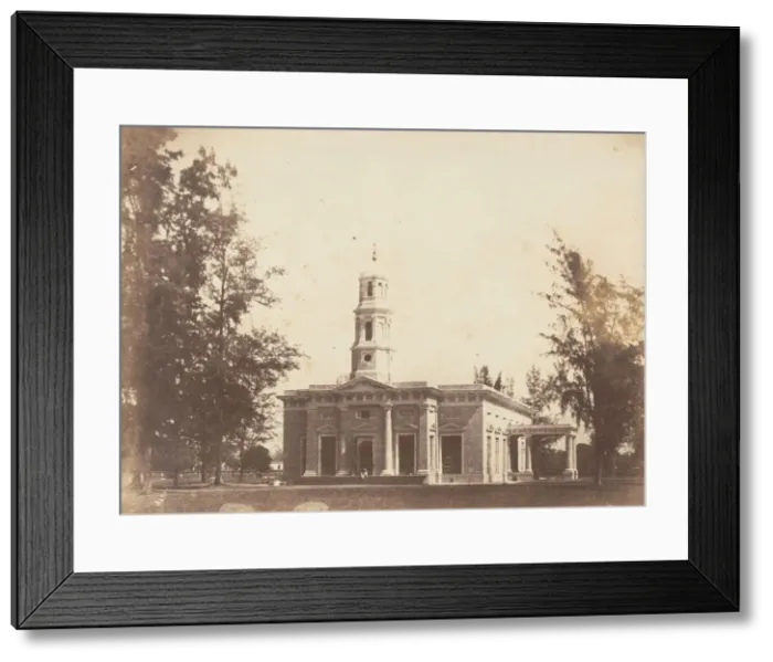 Framed Print : Dum Dum Church, 1850s. Creator: Captain R. B. Hill Framed Print : Dum Dum Church, 1850s. Creator: Captain R. B. Hill