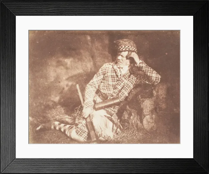 Framed Print : Finlay - The Deerstalker, 1843-47. Creators: David Octavius Hill, Robert Adamson Framed Print : Finlay - The Deerstalker, 1843-47. Creators: David Octavius Hill, Robert Adamson