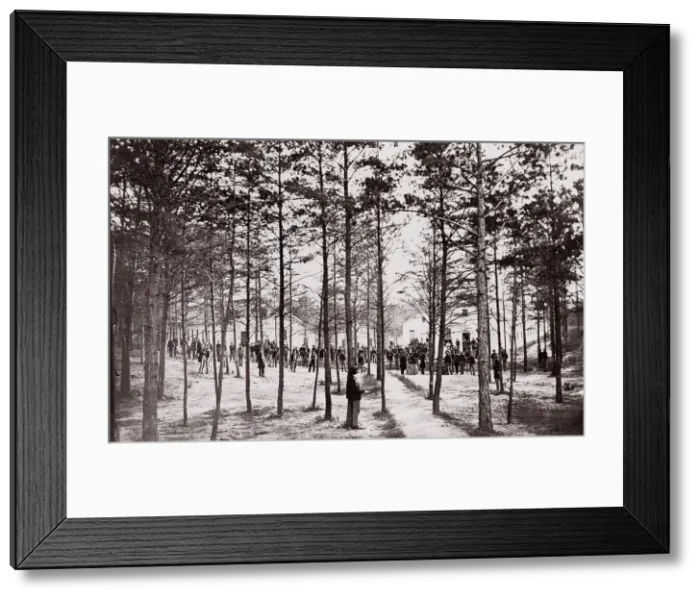 Framed Print : Convalescent Camp near Alexandria, 1861-65. Creator: Unknown Framed Print : Convalescent Camp near Alexandria, 1861-65. Creator: Unknown