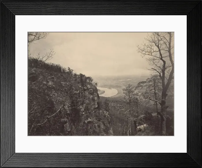 Framed Print : Chattanooga Valley from Lookout Mountain No. 2, 1860s. Creator: George N. Barnard Framed Print : Chattanooga Valley from Lookout Mountain No. 2, 1860s. Creator: George N. Barnard