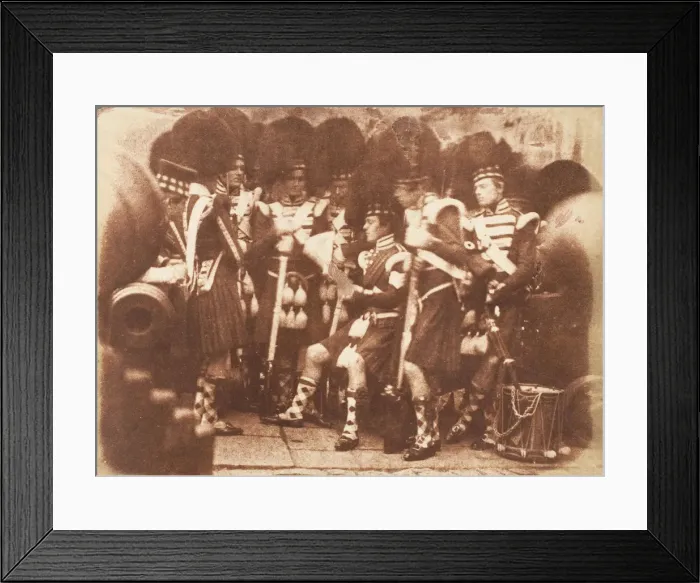 Framed Print : The 42nd Gordon Highlanders, Edinburgh Castle, 1843-47. Creators: David Octavius Hill Framed Print : The 42nd Gordon Highlanders, Edinburgh Castle, 1843-47. Creators: David Octavius Hill