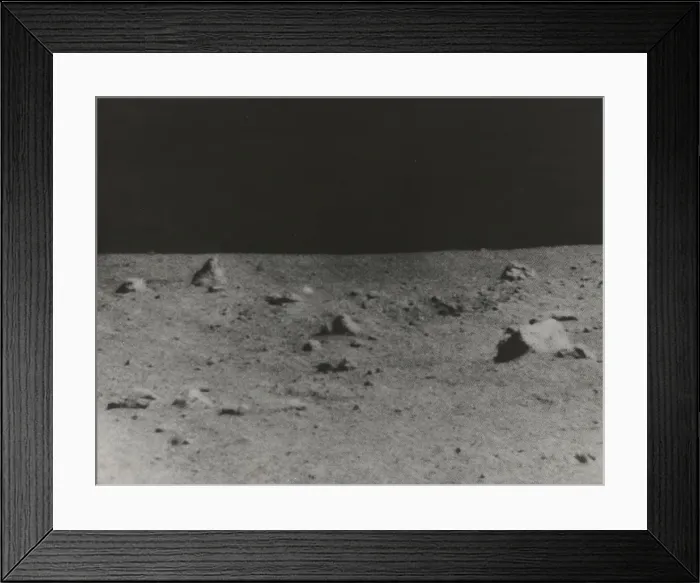 Framed Print : [Lunar Surface Photographed by Surveyor V], 1967. Creator: NASA