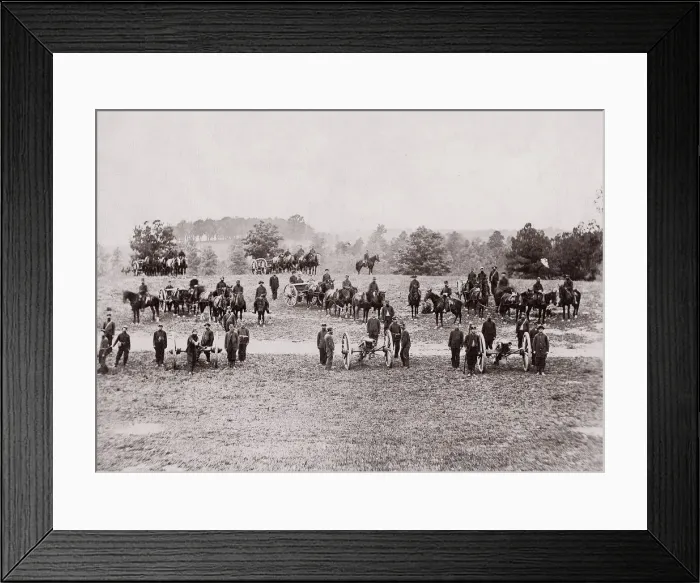 Framed Print : Pennsylvania Light Artillery, Keystone Battery, 1861-65. Creator: Unknown Framed Print : Pennsylvania Light Artillery, Keystone Battery, 1861-65. Creator: Unknown