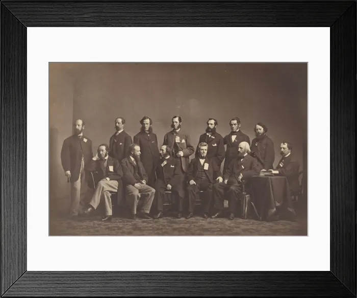 Framed Print : [Members of the New York Sanitary Commission], ca. 1860. Creator: Mathew Brady