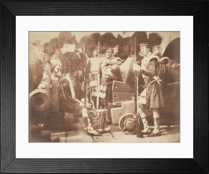 Framed Print : The 42nd Gordon Highlanders, Edinburgh Castle, 1843-47. Creators: David Octavius Hill Framed Print : The 42nd Gordon Highlanders, Edinburgh Castle, 1843-47. Creators: David Octavius Hill