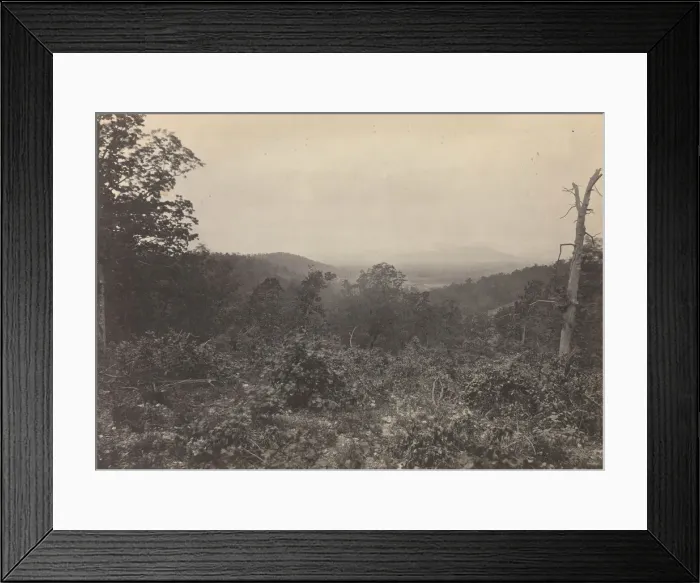 Framed Print : Mission Ridge Scene of Shermans Attack, 1860s. Creator: George N. Barnard Framed Print : Mission Ridge Scene of Shermans Attack, 1860s. Creator: George N. Barnard