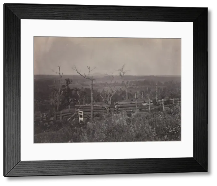Framed Print : View of Kenesaw Mountain, Georgia, 1860s. Creator: George N. Barnard Framed Print : View of Kenesaw Mountain, Georgia, 1860s. Creator: George N. Barnard