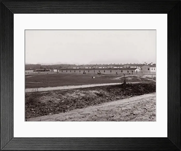 Framed Print : Campbell Hospital near Washington, D. C. 1861-65. Creator: Unknown Framed Print : Campbell Hospital near Washington, D. C. 1861-65. Creator: Unknown