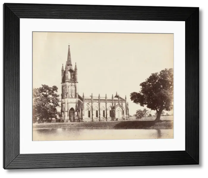 Framed Print : Kidderpore Church, 1850s. Creator: Captain R. B. Hill Framed Print : Kidderpore Church, 1850s. Creator: Captain R. B. Hill