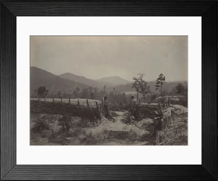 Framed Print : The Allatoona Pass, Georgia, 1860s. Creator: George N. Barnard Framed Print : The Allatoona Pass, Georgia, 1860s. Creator: George N. Barnard