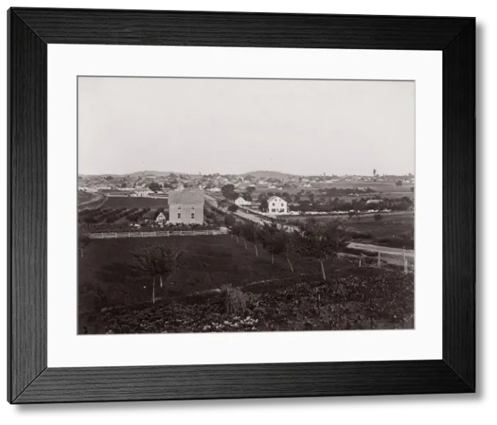 Framed Print : Gettysburg from the West, 1863. Creator: Unknown Framed Print : Gettysburg from the West, 1863. Creator: Unknown