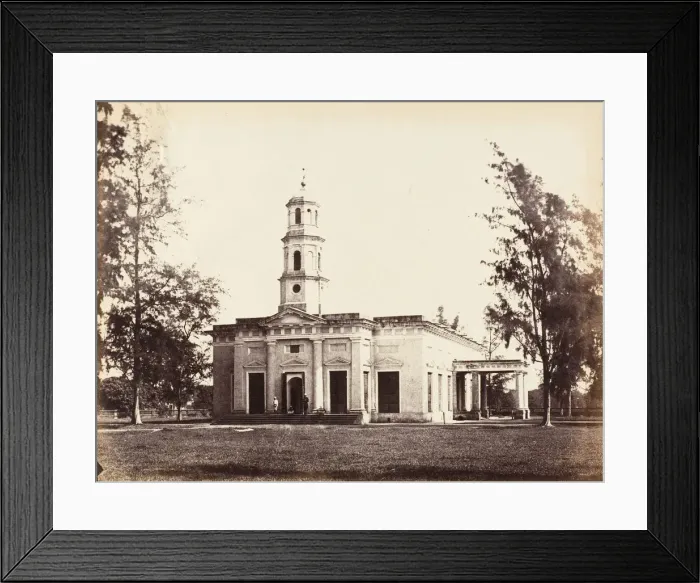 Framed Print : Dum Dum Church, 1850s. Creator: Captain R. B. Hill Framed Print : Dum Dum Church, 1850s. Creator: Captain R. B. Hill
