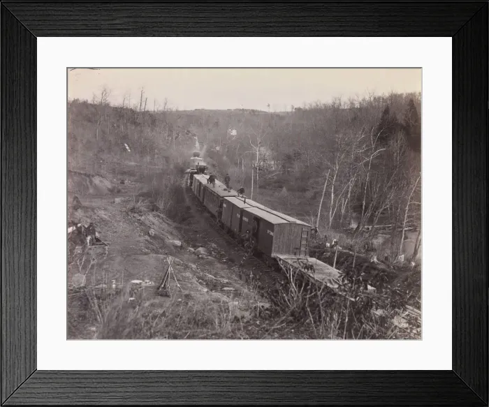 Framed Print : Bull Run. Orange and Alexandria R. R. near Union Mills, 1861-65. Creator: George N Framed Print : Bull Run. Orange and Alexandria R. R. near Union Mills, 1861-65. Creator: George N