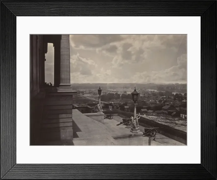 Framed Print : Nashville from the Capitol, 1860s. Creator: George N. Barnard Framed Print : Nashville from the Capitol, 1860s. Creator: George N. Barnard