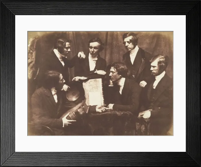 Framed Print : Prof. Fraser, Rev. Welsh, Rev. Hamilton, and Three Other Men, 1843-47 Framed Print : Prof. Fraser, Rev. Welsh, Rev. Hamilton, and Three Other Men, 1843-47