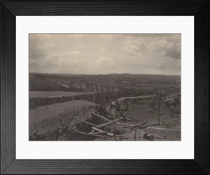 Framed Print : South Bank of the Chattahoochie, Georgia, 1860s. Creator: George N. Barnard Framed Print : South Bank of the Chattahoochie, Georgia, 1860s. Creator: George N. Barnard