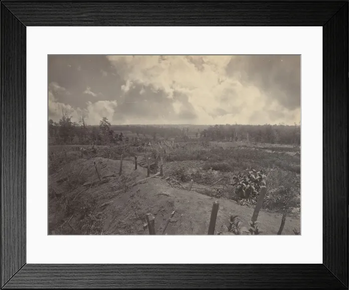 Framed Print : Battle Field of Atlanta, Georgia, July 22nd 1864 No. 2, 1860s. Creator: George N. Barnard Framed Print : Battle Field of Atlanta, Georgia, July 22nd 1864 No. 2, 1860s. Creator: George N. Barnard