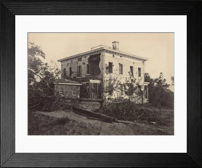 Framed Print : The Potter House, Atlanta, 1860s. Creator: George N. Barnard