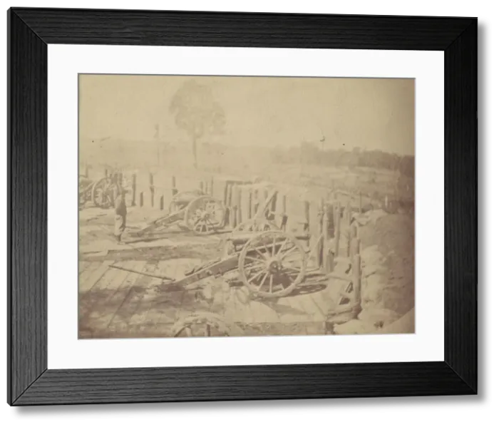 Framed Print : Rebel Works in Front of Atlanta, Georgia, No. 2, 1864. Creator: George N. Barnard Framed Print : Rebel Works in Front of Atlanta, Georgia, No. 2, 1864. Creator: George N. Barnard