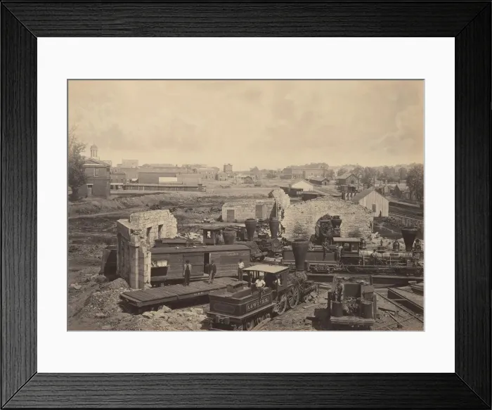 Framed Print : City of Atlanta, Georgia No. 1, 1860s. Creator: George N. Barnard Framed Print : City of Atlanta, Georgia No. 1, 1860s. Creator: George N. Barnard