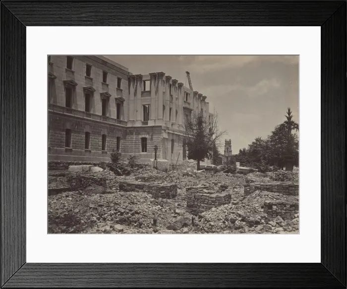 Framed Print : The New Capitol, Columbia, South Carolina, 1860s. Creator: George N. Barnard