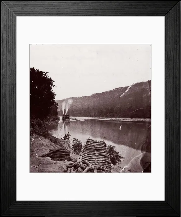Framed Print : U. S. Transport in Rapids, Tennessee River / The Suck - Tennessee River below Chattanooga Framed Print : U. S. Transport in Rapids, Tennessee River / The Suck - Tennessee River below Chattanooga
