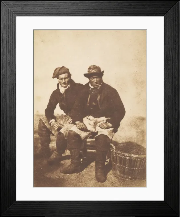 Framed Print : David Young and Unknown Man, Newhaven, 1845. Creators: David Octavius Hill Framed Print : David Young and Unknown Man, Newhaven, 1845. Creators: David Octavius Hill