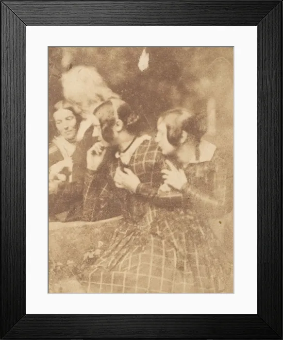 Framed Print : John Henning with Group of Ladies, 1843-47. Creators: David Octavius Hill, Robert Adamson Framed Print : John Henning with Group of Ladies, 1843-47. Creators: David Octavius Hill, Robert Adamson