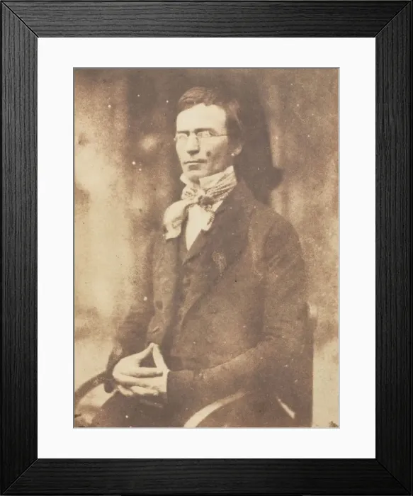 Framed Print : Jacob Abbott, 1843-47. Creators: David Octavius Hill, Robert Adamson, Hill & Adamson Framed Print : Jacob Abbott, 1843-47. Creators: David Octavius Hill, Robert Adamson, Hill & Adamson