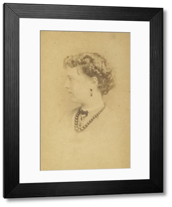 Framed Print : Florence Anne Claxton, 1860s. Creator: John & Charles Watkins Framed Print : Florence Anne Claxton, 1860s. Creator: John & Charles Watkins