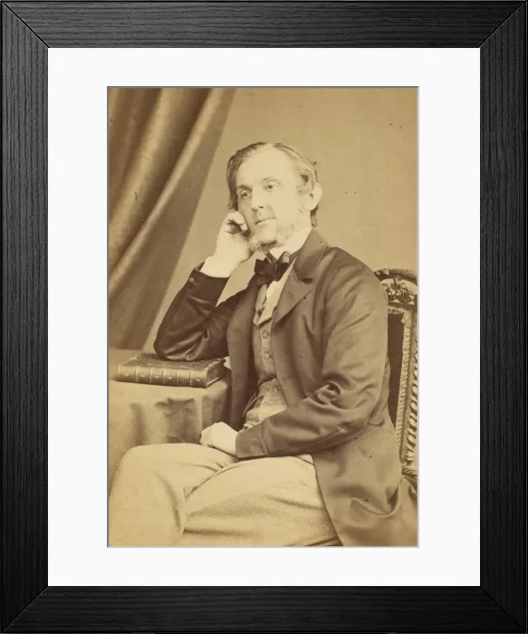 Framed Print : William Collingwood, 1860s. Creator: John & Charles Watkins Framed Print : William Collingwood, 1860s. Creator: John & Charles Watkins