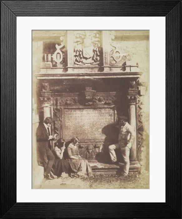 Framed Print : The Artist and the Grave Digger, 1843-44. Creators: David Octavius Hill, Robert Adamson Framed Print : The Artist and the Grave Digger, 1843-44. Creators: David Octavius Hill, Robert Adamson