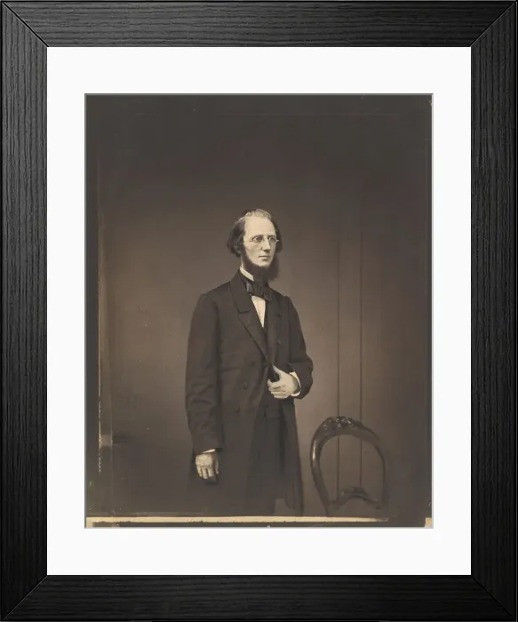 Framed Print : [Portrait of a Man], ca. 1857. Creator: Mathew Brady