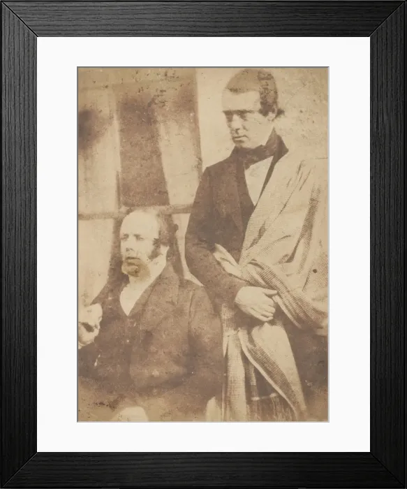 Framed Print : [Two Unidentified Men], 1843-47. Creators: David Octavius Hill, Robert Adamson
