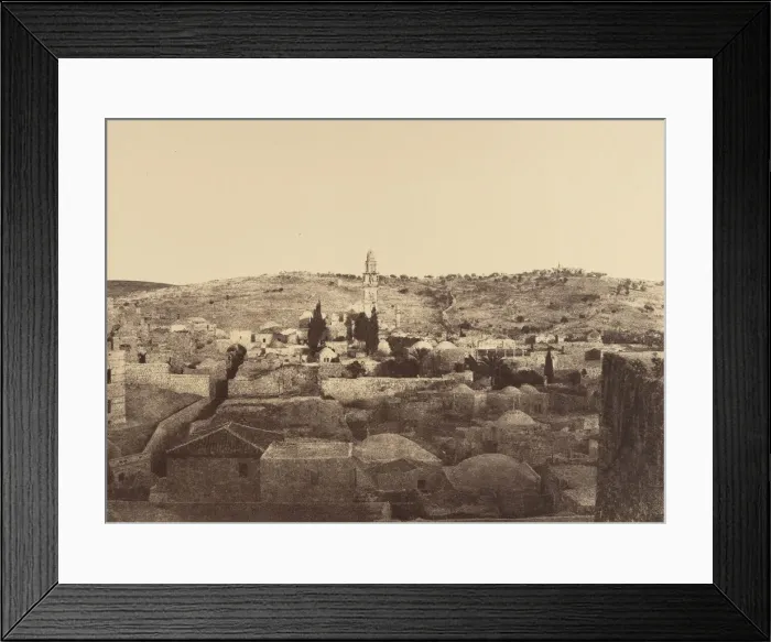 Framed Print : Jerusalem. Tour Antonia et Environs, 1860 or later. Creator: Louis de Clercq Framed Print : Jerusalem. Tour Antonia et Environs, 1860 or later. Creator: Louis de Clercq