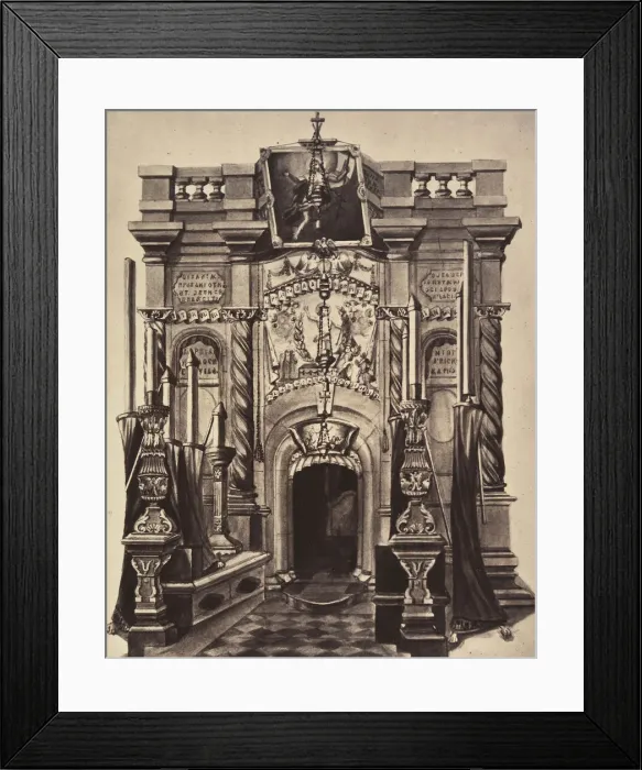 Framed Print : XIVe Station. Le corps de Jesus est depose dans le tombeau Framed Print : XIVe Station. Le corps de Jesus est depose dans le tombeau