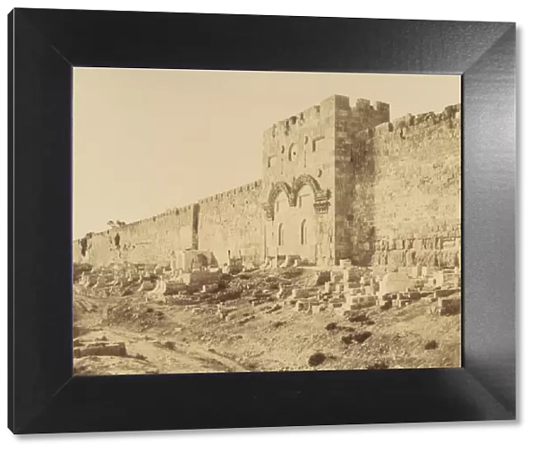 Jerusalem. Portes Dorees, 1860 or later. Creator: Louis de Clercq