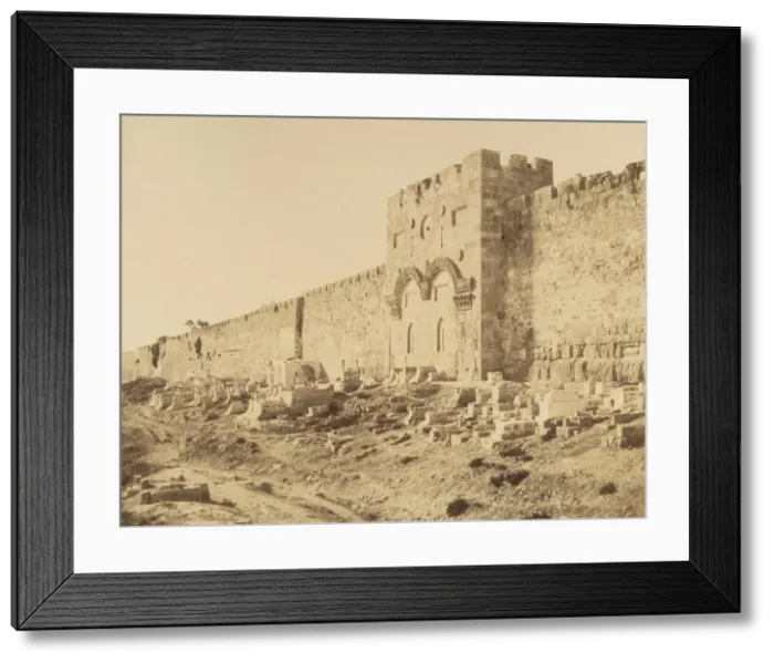 Framed Print : Jerusalem. Portes Dorees, 1860 or later. Creator: Louis de Clercq Framed Print : Jerusalem. Portes Dorees, 1860 or later. Creator: Louis de Clercq