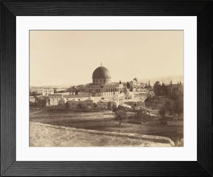 Framed Print : Jerusalem. Mosquee d Omar, construite sur l emplacement su Temple de Salomon Framed Print : Jerusalem. Mosquee d Omar, construite sur l emplacement su Temple de Salomon