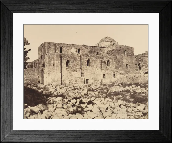 Framed Print : Jerusalem. eglise Ste Anne appartenant a la France, 1860 or later Framed Print : Jerusalem. eglise Ste Anne appartenant a la France, 1860 or later