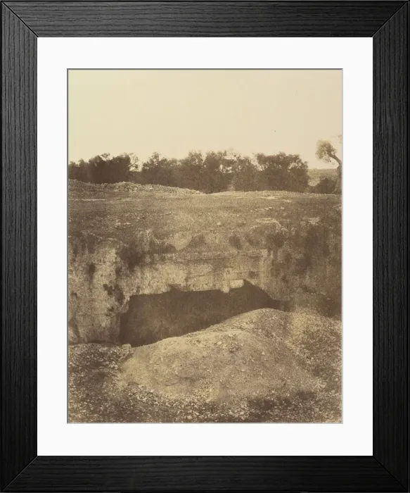Framed Print : Jerusalem. (Environs) Tombeau des Rois, 1860 or later. Creator: Louis de Clercq Framed Print : Jerusalem. (Environs) Tombeau des Rois, 1860 or later. Creator: Louis de Clercq