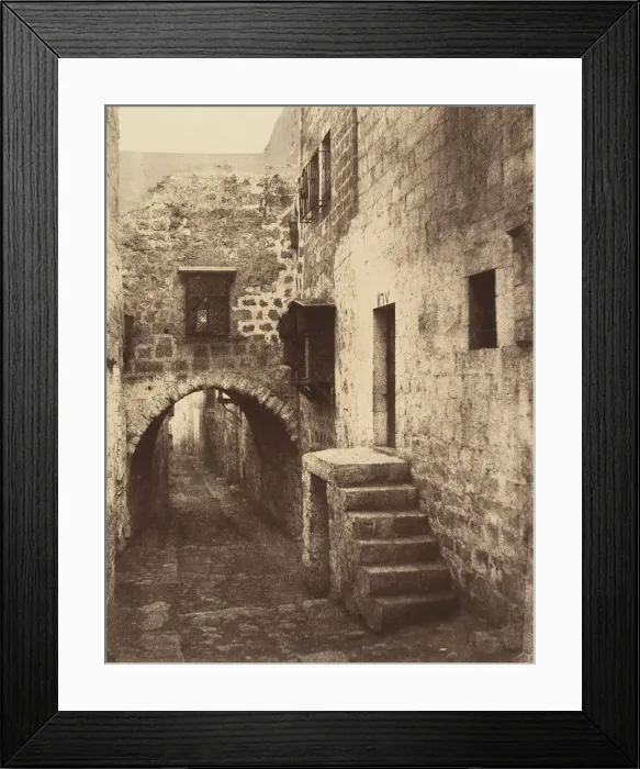 Framed Print : VIe Station. Ste Veronique essuie la face sanglante de Jesus Framed Print : VIe Station. Ste Veronique essuie la face sanglante de Jesus