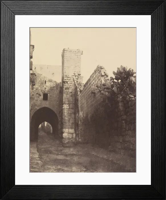 Framed Print : Jerusalem. Massif de la Tour Antonia, 1860 or later. Creator: Louis de Clercq Framed Print : Jerusalem. Massif de la Tour Antonia, 1860 or later. Creator: Louis de Clercq